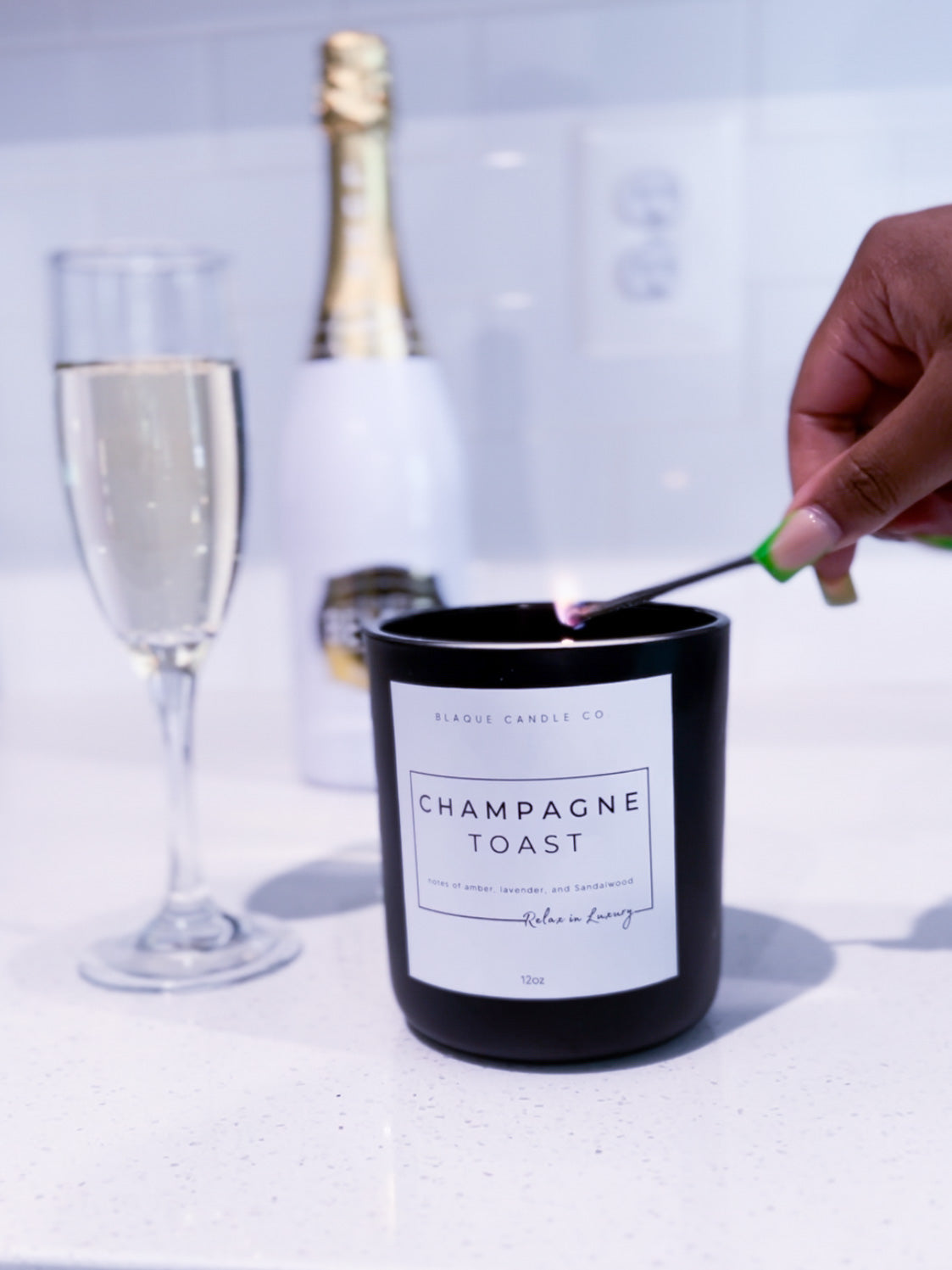 LIMITED EDITION: Champagne Toast – BLAQUE CANDLE CO